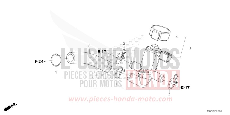 AIR INJECTION VALVE for Gold Wing MAT JEANS BLUE MATALLIC (PB417) from 2022